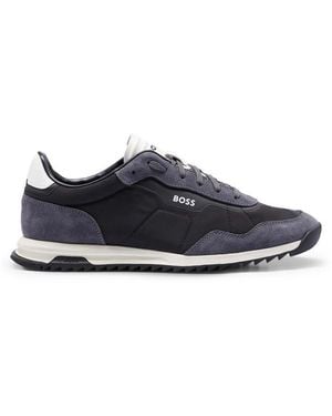HUGO Zayn Low-Top Trainers - Blue