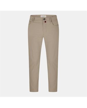 Jacob Cohen Straight Leg Trousers - Natural