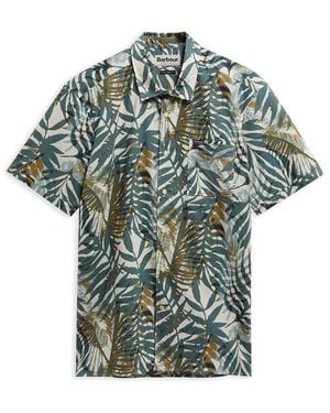 Barbour Patterned Short Sleeve Shirt - Green