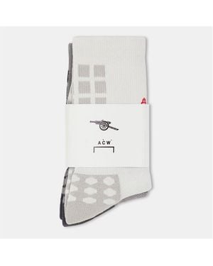 A_COLD_WALL* X Arsenal Fc Crew Socks - White