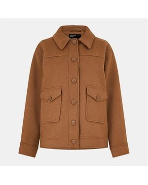 Nobody's Child Talina Pocket Sherpa Relaxed Fit Jacket - Blue