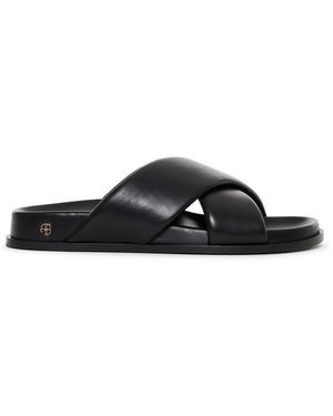 Anine Bing Emi Pool Sliders - Black