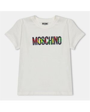 Moschino Logo Tee Jn54 - White
