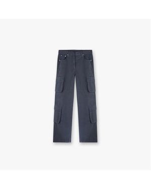 Represent Fender Wide Leg Cotton Cargo Trousers - Blue