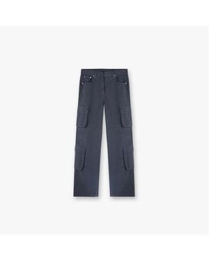 Represent Fender Wide Leg Cotton Cargo Trousers - Blue