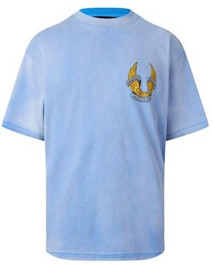 REPRESENT X BELSTAFF Oversized Fit T-Shirt - Blue