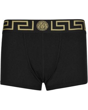 Versace Iconic Low Trunks - Black