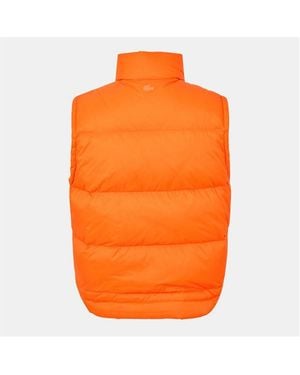 Lacoste Lightweight Quilted Gilet - Orange