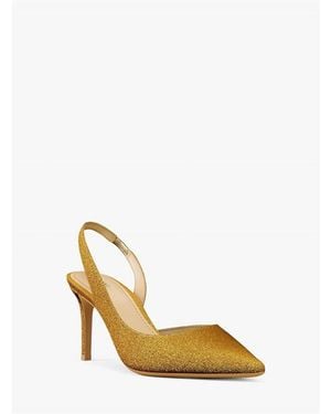 MICHAEL Michael Kors Alina Flex Pointed-Toe Stiletto Heel Slingbacks - Metallic