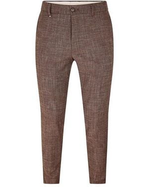 BOSS C Genius Straight Leg Trousers - Brown