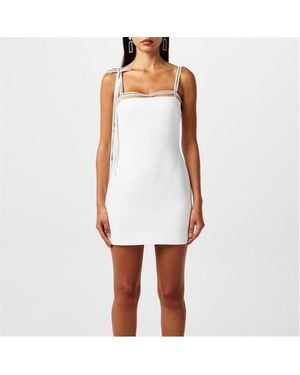 David Koma Dk Crys Bow Mn Dr Ld43 - White
