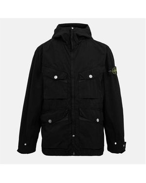 Stone Island Military-Inspired Parka - Black
