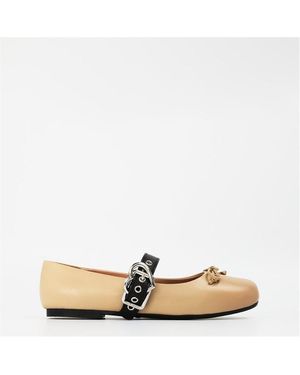 Love Moschino Lm Hrt Buckle Blt - Natural