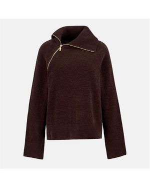 Barbour Saskia Funnel-Neck Jumper - Purple