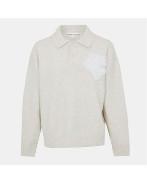 The Couture Club Textured Soft Knit Relaxed Fit Knitted Top - Natural