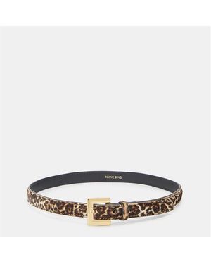 Anine Bing Nicola Leather Belt - Pink