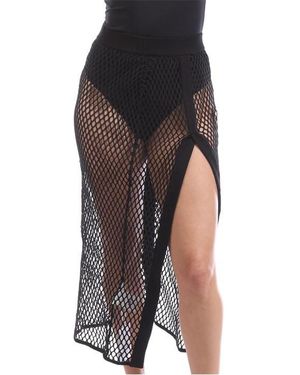 Off-White c/o Virgil Abloh Logoband Mesh Skirt - Black