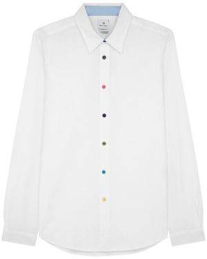 Paul Smith Multi Button Long Sleeve Shirt - White
