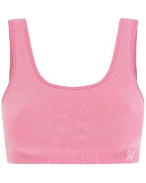 Nudea Seamless Crop Top Tencel Seamless - Pink