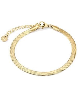 D.Louise Stainless Steel Chain Bracelet - Metallic