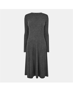 JOSEPH Wool Long Sleeve Cardigan - Grey