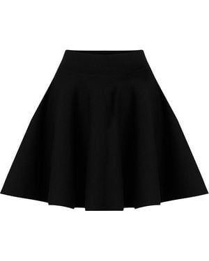 Ami Paris Ami Godet Skirt Ld63 - Black