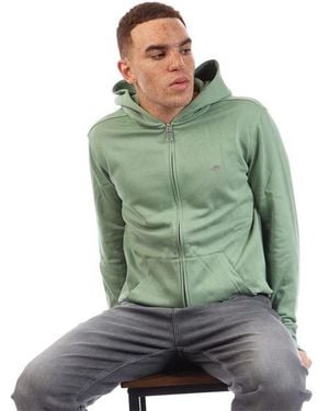 GANT Logo Zip Hoodie - Green