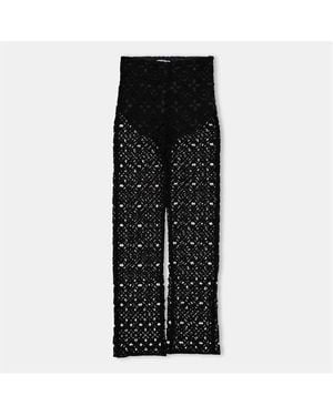 Off-White c/o Virgil Abloh Off Crochet Pant - Black