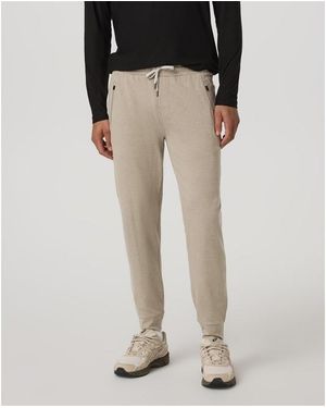 Vuori Ponto Performance Jogger Fleece Tracksuit Bottom - Black