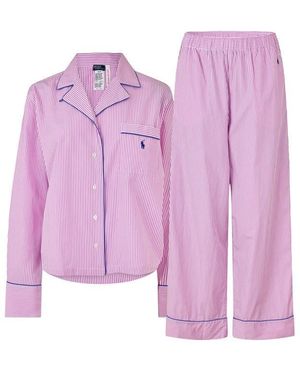 Polo Ralph Lauren Core 23 Long Sleeve Pyjama Set - Purple