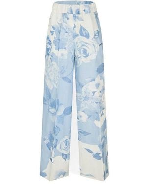 Off-White c/o Virgil Abloh Knitted Trousers - Blue