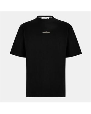 Stone Island Stone Raised Lg Tee Sn54 - Black