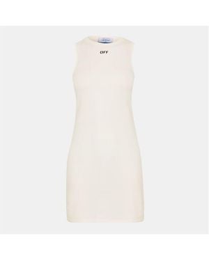 Off-White c/o Virgil Abloh Off Sleek Dress - Natural