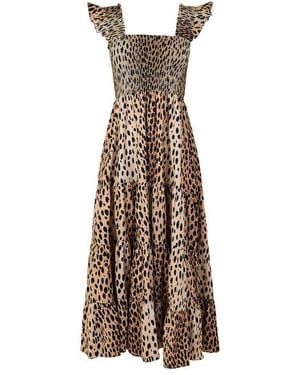 RIXO London Kendall Long Maxi Dress - Brown
