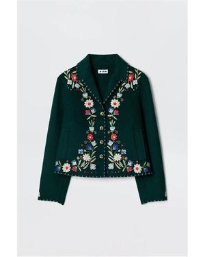 RIXO London Jude Jacket Ld61 - Green