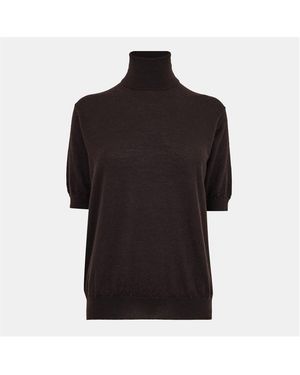 Prada Textural Pattern Knitted Top - Black