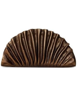 Cult Gaia Cult Nala Clutch Ld64 - Brown
