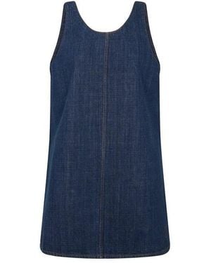 Ami Paris Denim Mini Dress - Blue