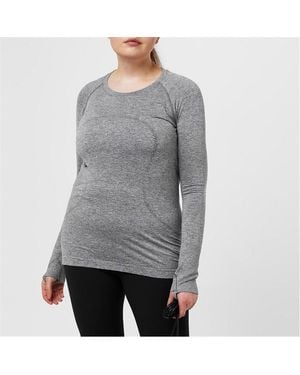 lululemon Swiftly Tech Long-Sleeve Performance Gym Top - Grey