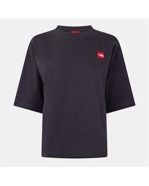 The North Face W Redbox S/S Boxy Tee Eternal Purpl - Blue