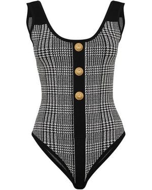 Balmain Knit Bdysuit Ld54 - Black