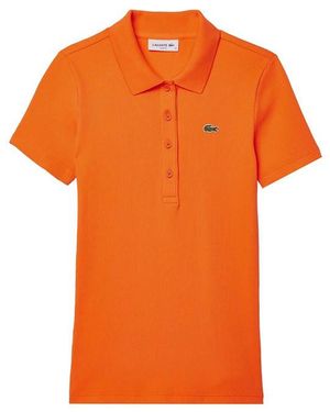 Lacoste Slim-Fit L..D Ribbed Cotton Polo Shirt - Orange