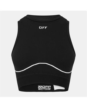 Off-White c/o Virgil Abloh Seamless Crop Top - Black