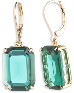Ralph Lauren Lauren Emerald Crystal Drop Earrings - Green