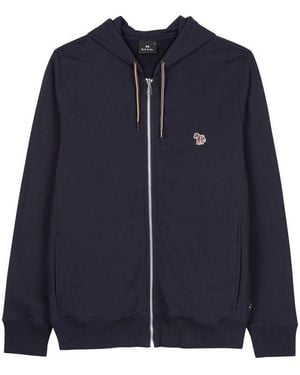 Paul Smith Zebra Zip Hoodie - Blue