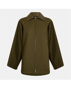 Gucci Parkgate Quilted Jacket - Green