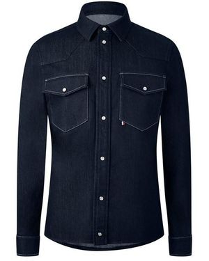 Moncler Denim Shirt Sn64 - Black