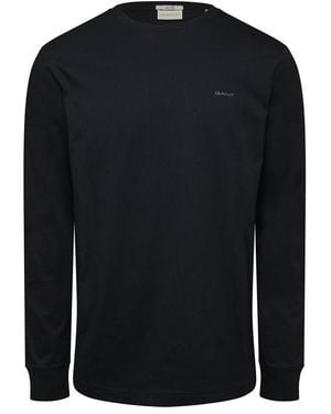 GANT Slm Merc Jsy Ls - Blue