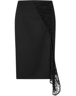McQueen Alex Lace Pencil Ski Ld63 - Black
