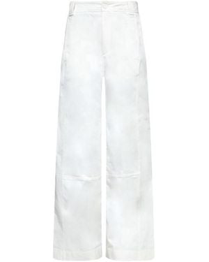 Lacoste Gabardine Trousers - White